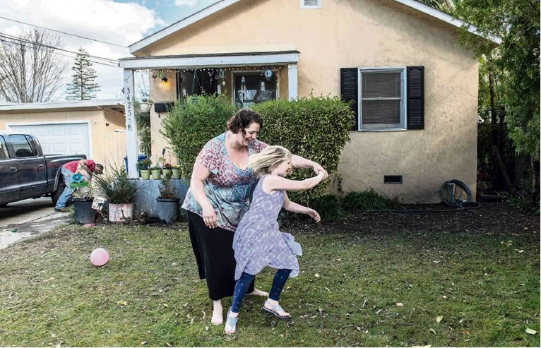 Jenna LeClerc, 30, and her daughter
